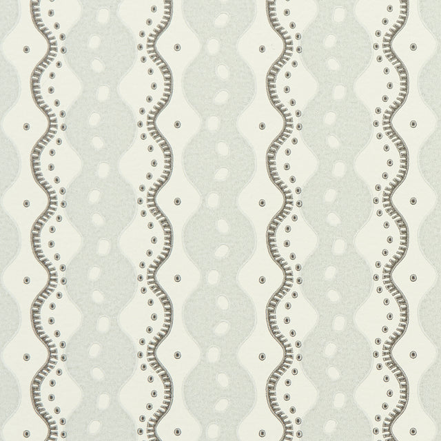 Centipede Stripe Pumice by Neisha Crosland Designer Wallpaper – Schumacher 5015071
