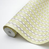 Centipede Stripe Pea by Neisha Crosland Schumacher Wallpaper – Schumacher 5015072