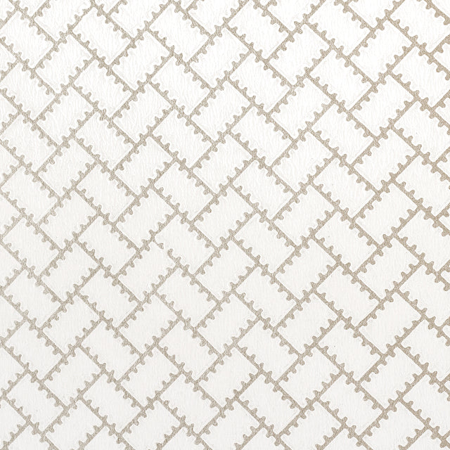 Parterre Silver by Neisha Crosland Geometric Wallpaper – Schumacher 5015081