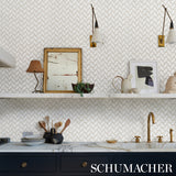 Parterre Silver by Neisha Crosland Geometric Wallpaper – Schumacher 5015081