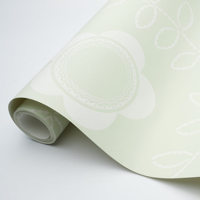 TUDOR ROSE Pistachio by Schumacher Large-Scale Floral Wallpaper – 5015101