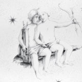 Pilar Panel Set Grisaille by Charlap Hyman & Herrero Astrological Mural Wallpaper – Schumacher 5015110