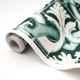 Azulejos Emerald by Mary McDonald Designer Wallpaper – Schumacher 5015121