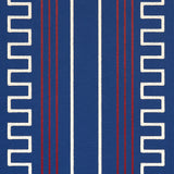 Greco Stripe Navy New Black by Mary McDonald Schumacher Wallpaper – Schumacher 5015141