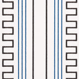 Greco Stripe Ivory New Black by Mary McDonald Schumacher Wallpaper – Schumacher 5015143