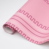 Greco Stripe Pink New Black by Schumacher Mary McDonald Designer Wallpaper – Schumacher 5015144