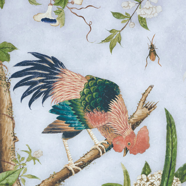 LES OISEAUX PANEL SET Sky by Mary McDonald Chinoiserie Wall Mural – Schumacher 5015150