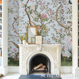 LES OISEAUX PANEL SET Sky by Mary McDonald Chinoiserie Wall Mural – Schumacher 5015150
