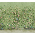 LES OISEAUX PANEL SET wallpaper in apple green with elegant birds and flowering peony trees, designed by Mary McDonald for Schumacher.