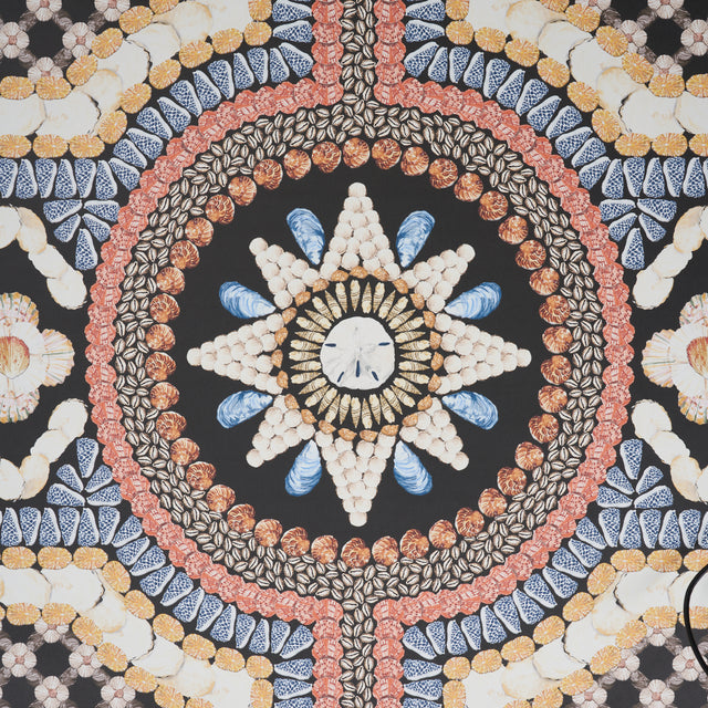 Shell Grotto Panel A Onyx Multi by Mary McDonald Panel Wallpaper – Schumacher 5015160