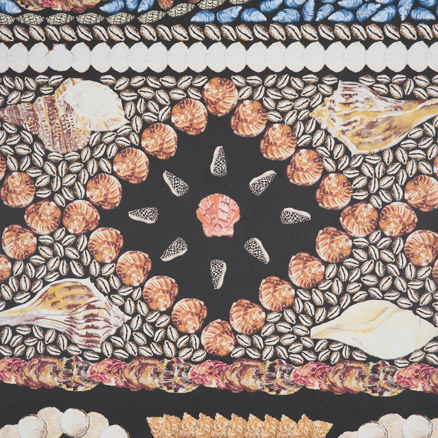 Shell Grotto Panel A Onyx Multi by Mary McDonald Panel Wallpaper – Schumacher 5015160