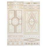 Shell Grotto Panel A Sand by Mary McDonald Classical Shell Wallpaper Panel – Schumacher 5015161