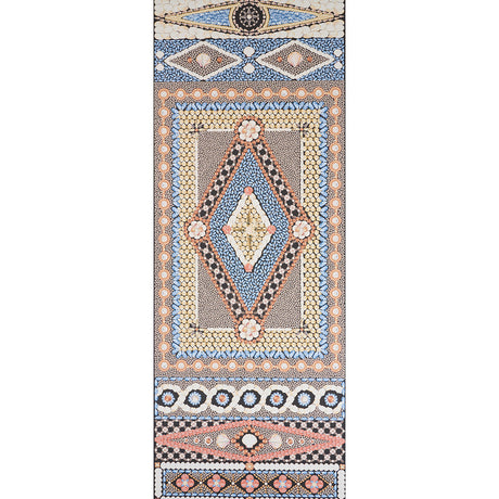 Shell Grotto Panel B wallpaper by Mary McDonald for Schumacher, featuring a hand-painted seashell motif in onyx multi colors.