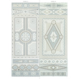 Shell Grotto Panel A Seafoam by Mary McDonald Hand-Painted Shell Motif Wallpaper Panel – Schumacher 5015164