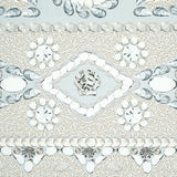 Shell Grotto Panel A Seafoam by Mary McDonald Hand-Painted Shell Motif Wallpaper Panel – Schumacher 5015164