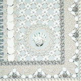 Shell Grotto Panel A Seafoam by Mary McDonald Hand-Painted Shell Motif Wallpaper Panel – Schumacher 5015164