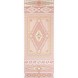 Shell Grotto Panel B wallpaper in coral by Mary McDonald for Schumacher, featuring a hand-painted seashell motif in classical architectural forms.