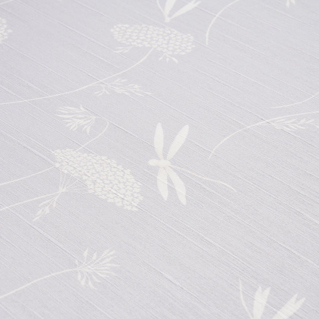 La Libellule Silk Moonstone by Schumacher Elegant Dragonfly Silk Wallpaper – Schumacher 5015190