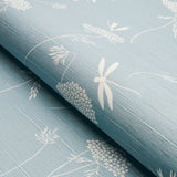 La Libellule Silk Ciel by Schumacher Elegant Dragonfly & Floral Wallpaper – Schumacher 5015191