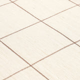 Windowpane Embroidered Sisal Java by Schumacher Woven Grid Wallpaper – Schumacher 5015201
