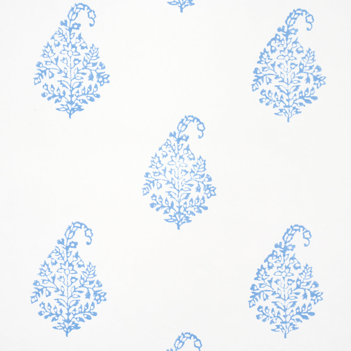 Kerala Paisley II Blue by Schumacher Jacaranda Collection Paisley Wallpaper – Schumacher 5015211