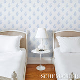 Kerala Paisley II Blue by Schumacher Jacaranda Collection Paisley Wallpaper – Schumacher 5015211