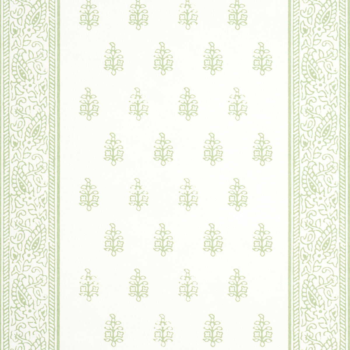 Katsura Stripe II Leaf by Schumacher Classic Floral Stripe Wallpaper – Jacaranda Collection 5015231