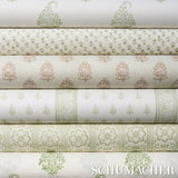Katsura Stripe II Leaf by Schumacher Classic Floral Stripe Wallpaper – Jacaranda Collection 5015231