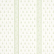 Katsura Stripe II wallpaper in Leaf by Schumacher, featuring delicate green floral motifs and intricate stripes on a light background.