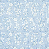 Arita Block Print Cornflower by Schumacher Jacaranda Collection Hand-Blocked Paisley Floral Wallpaper – Schumacher 5015240