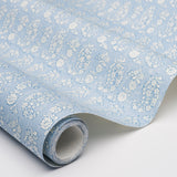Arita Block Print Cornflower by Schumacher Jacaranda Collection Hand-Blocked Paisley Floral Wallpaper – Schumacher 5015240