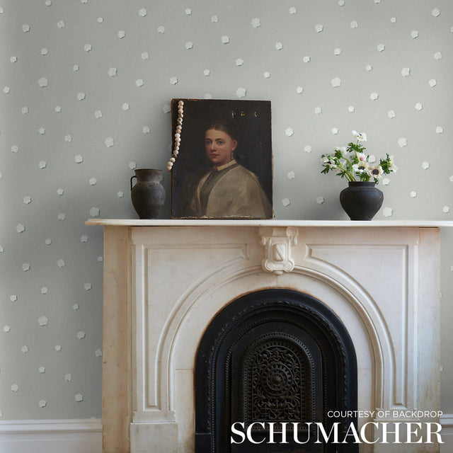 Heavenly Bodies Gray by Schumacher Backdrop Collection Abstract Wallpaper – Schumacher 5015270