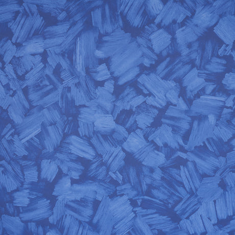 ATMOS in Bright Blue by Backdrop, abstract mid-scale impressionist wallpaper with expressive brushstrokes, Schumacher 5015280