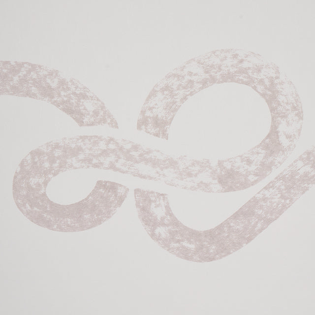 Rhapsody Fog by Backdrop Large-Scale Calligraphic Stripe Wallpaper – Schumacher 5015301