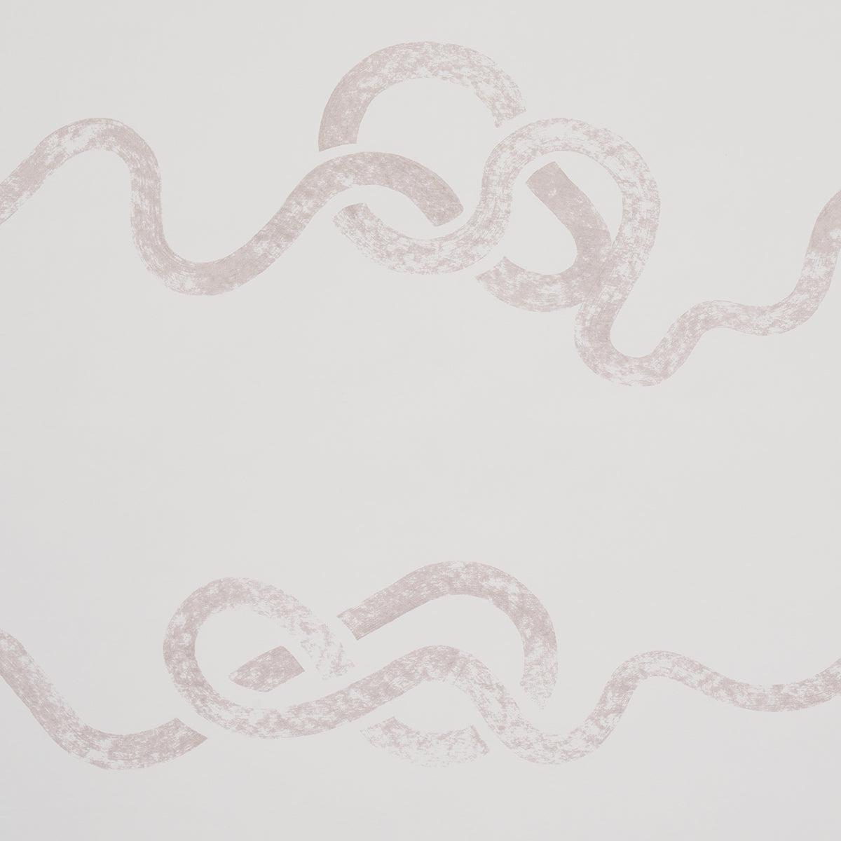 Rhapsody Fog by Backdrop for Schumacher, a large-scale calligraphic stripe wallpaper in soft neutral tones