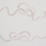 Rhapsody Fog by Backdrop for Schumacher, a large-scale calligraphic stripe wallpaper in soft neutral tones