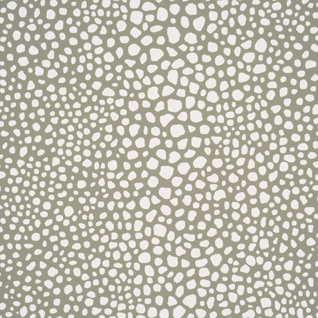 Fickle Texture wallpaper in Kelp by Celerie Kemble for Schumacher, a luxe, medium-scale shagreen pattern wallcovering.