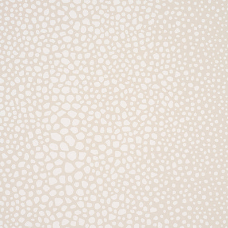 Fickle Texture Ivory by Celerie Kemble for Schumacher, a luxe, enlarged shagreen pattern wallpaper in a neutral ivory colorway.