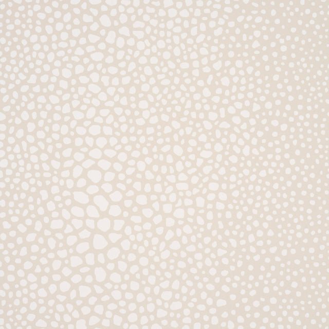 Fickle Texture Ivory by Celerie Kemble for Schumacher, a luxe, enlarged shagreen pattern wallpaper in a neutral ivory colorway.