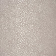 Fickle Texture Sand by Celerie Kemble for Schumacher - enlarged shagreen pattern wallpaper in neutral sand color, shown in room and detail views.
