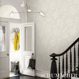 Hothouse Flowers Silhouette Cream by Schumacher – Celerie Kemble Designer Wallpaper 5015320