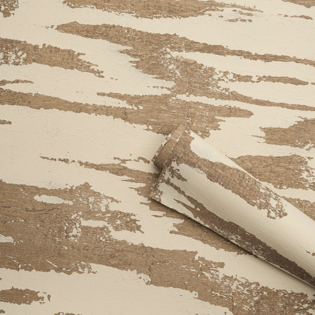Plastered Manuscript Birch by Celerie Kemble Hand-Crafted Wallpaper – Schumacher 5015330