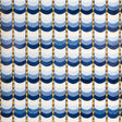 Sintra wallpaper by Celerie Kemble for Schumacher, featuring a blue ombré trompe-l'œil tile swag pattern inspired by Portuguese tilework.