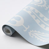 Paisley Peas Sky by Drusus Tabor Modern Painterly Wallpaper – Schumacher 5015380