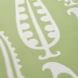 Paisley Peas Green by Drusus Tabor Painterly Modern Wallpaper – Schumacher 5015381