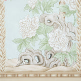 Victoria Panel Set Mineral by Schumacher Chinoiserie Wallpaper – 5015400