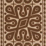 Borneo Grasscloth Brown by Schumacher Hand Screen Printed Designer Wallpaper – 5015410