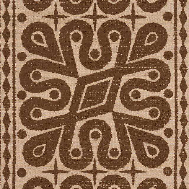 Borneo Grasscloth Brown by Schumacher Hand Screen Printed Designer Wallpaper – 5015410