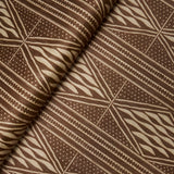Cassava Tobacco by Schumacher Earth and Sky Collection Vertical Stripe Diamond Wallpaper – 5015420