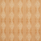Cassava Sable by Schumacher - Earth and Sky Collection. Multi-width vertical stripe wallpaper with diamond detail, printed on a jute ground.